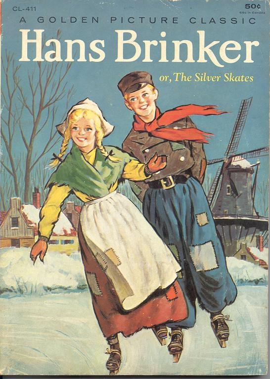 A painted representation of a forest with a big blue lake